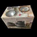 16 Pc Options Gray Dinnerware Set Bowl Plate Stoneware
