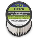 Dirt Devil Vacuum Filter For Select Royal Dirt Devil upright vacuum cleaners 1 pk F1 Filter