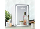 Portable Skincare Cooler with LED Lighted Mirror - 6.3L Capacity