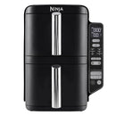 DoubleStack 4-in-1 8 Qt Air Fryer w/ Smart Finish, Space Saving, 2 Baskets, SL200 Black
