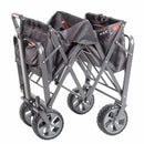 Folding Wagon with Brakes - Gray