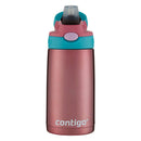 13oz Stainless Steel AutoSpout Kids' Water Bottle Pink: Insulated Toddler Tumbler, Dishwasher-Safe