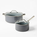 7-Piece Nonstick Ceramic-Coated Aluminum Cookware Set