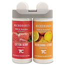 Rubbermaid Microburst Duet Refills, Cotton Berry/Refreshing Citrus, 3 Oz, 4/Carton - RCP3485952