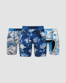 Psd Underwear The Blues Boxer Briefs 3-Pack