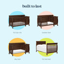 Kalani 4-in-1 Convertible Crib & Changer - Espresso