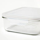 8pc (Set of 4) Glass Food Storage Container Set Clear