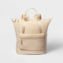 Faux Neoprene Backpack - Cream