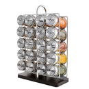 Stainless Steel 20 Spice Jar Standing Rack Organizer