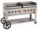Crown Verity 69" x 28" x 36" 8 Burners Portable Gas Griddle - MG-60