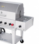 Crown Verity 15" x 27 x 11-3/4" Stainless Steel Built-In Side Burner - SB-BI NG