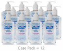 Purell Hand Sanitizer, 12 oz, Pump Bottle, Gel, None, PK 12 - 3659-12