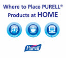Purell Hand Sanitizer, 12 oz, Pump Bottle, Gel, None, PK 12 - 3659-12