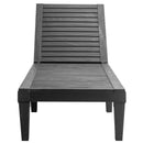 Outdoor Recliner Chair With 5-Position Adjustable Backrest-Black