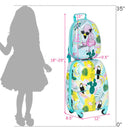 2 Pieces Kid's Luggage Set 12-Inch Backpack and 16-Inch Rolling Suitcase Travel - Flamingo