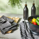 3pc Kitchen Towels Dark Gray