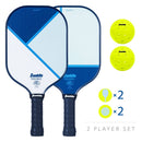 2 Player Poly Paddle with Ball Set - Blue