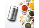 Electric Coffee Grinder with Cleaning Brush - Silver