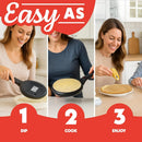 8" Electric Crepe Maker - Silver / Black