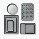 8pc Nonstick Bakeware Set- Gray