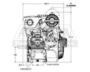 Briggs & Stratton 12V352-0015-F1 Engine 3/4" x 1 13/16" Horizontal Recoil Vanguard CCW Engine 203cc