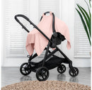 Baby Car Seat Cover - Lace Pink