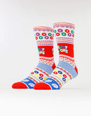 Odd Sox Froot Loops Ugly Sweater Crew Socks