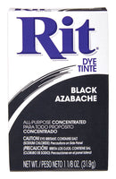 Rit 1.13 oz Black For Fabric Dye, Pack of 6