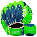Meshtek Glove with Ball - Blue/Optic Green