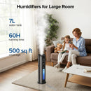 Smart Humidifier with App & Remote Control - Black