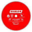 Diablo D1272N Circular Saw Blade, 12 in Dia, 1 in Arbor, 72-Teeth, Carbide Cutting Edge