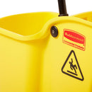 Rubbermaid Tandem 31 qt Wringer Bucket Yellow