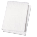 Boardwalk Light Duty Scour Pad, White, 6 X 9, 20/Carton - BWK198
