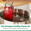 8oz Regular Mouth Glass Mason Jars - 12 Pack