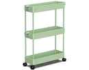 Slim Rolling Storage Cart - Green