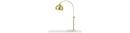 Orb Table Lamp with Metal Globe in Brushed Gold