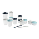 Clip Containers and Spoons Set - Rain Colors