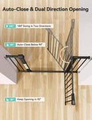 30" Tall Baby Gate for Stairs Doorways - Black