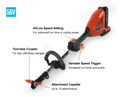 Echo DPAS-2100SB 56V 16" Pro Attachment Series Trimmer UNIT ONLY