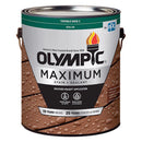 Olympic Maximum Solid Tintable Semi-Gloss White Base 2 Acrylic Latex Stain and Sealant 1 gal, Pack of 4