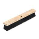 Boardwalk Floor Brush Head, 2 1/2" Black Tampico Fiber, 18" - BWK20218