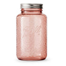 32oz 4pk Glass Regular Mouth Vintage Mason Jars - Pink