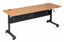 MooreCo Rectangle Mobile Training Table, Teak, 36 inW x 24 in Depth - 89870