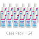 Purell Hand Sanitizer, 2 oz, Squeeze Bottle, Gel, None, PK 24 - 9605-24
