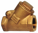Milwaukee Valve Check Valve, 2 in, Single, Y Swing, Bronze, FNPT x FNPT - 515Y 2"