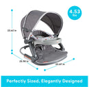 Foldable Baby Travel Chair - Grey