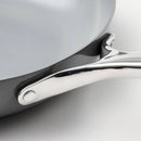 12" Nonstick Ceramic Coated Aluminum Frypan with Cover Dark Gray - ™