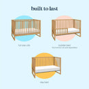 Hunter 3-in-1 Convertible Crib - Honey