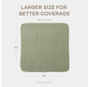 Muslin Baby Blanket Large 40" X 40" - Sage