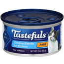 Blue Buffalo, Tastefuls, Pate, Chicken Entrée for Kittens, Canned Cat Food, 3 oz